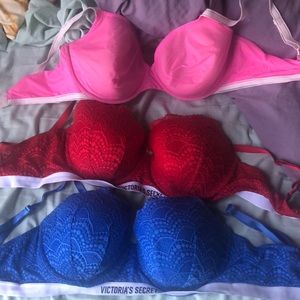 3 Victoria’s Secret Bras (38DD)